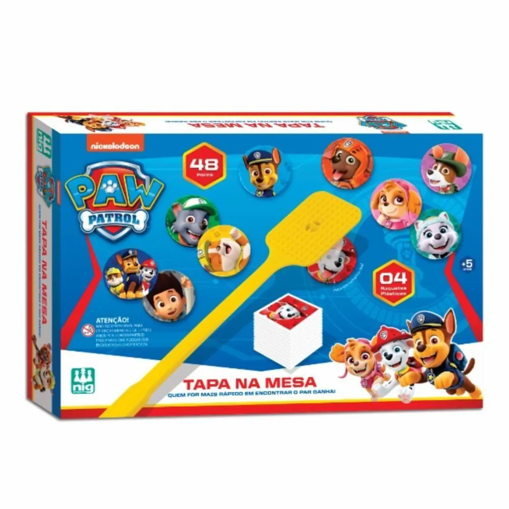 Jogo Tapa na Mesa Patrulha Canina Nig - 681