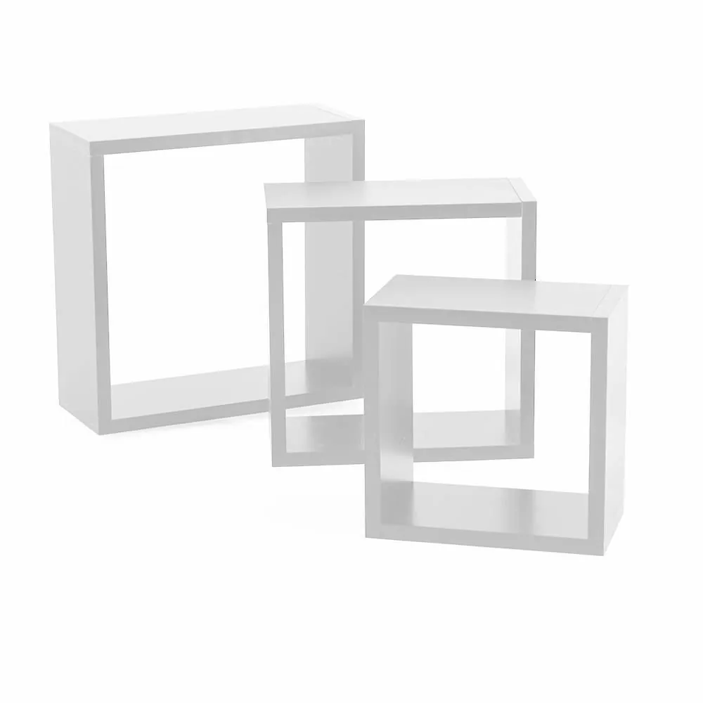 Kit 3 Nichos Leve Decorare Branco Prat-K