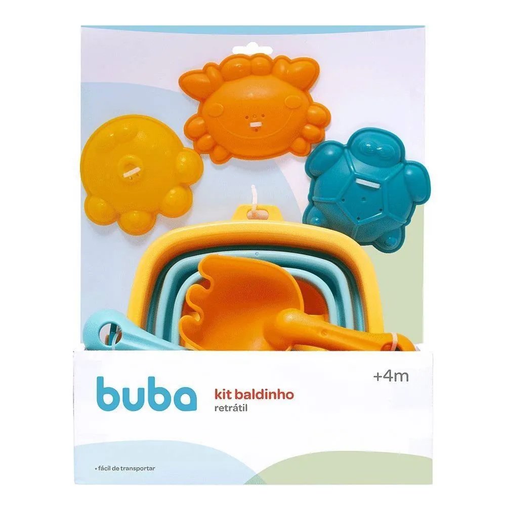 Kit Baldinho Retrátil Buba - 6 Peças