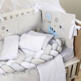 Kit Berço New Americano 9 Peças Yoyo Baby - Nuvem Estrelar Azul