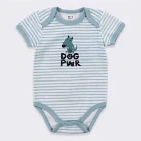 Kit Body Bebê 3 Peças Yoyo Baby Azul Dino da Montanha