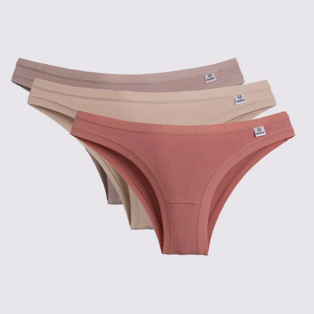 Kit Calcinha DelRio de Algodão com 3 Unidades K6