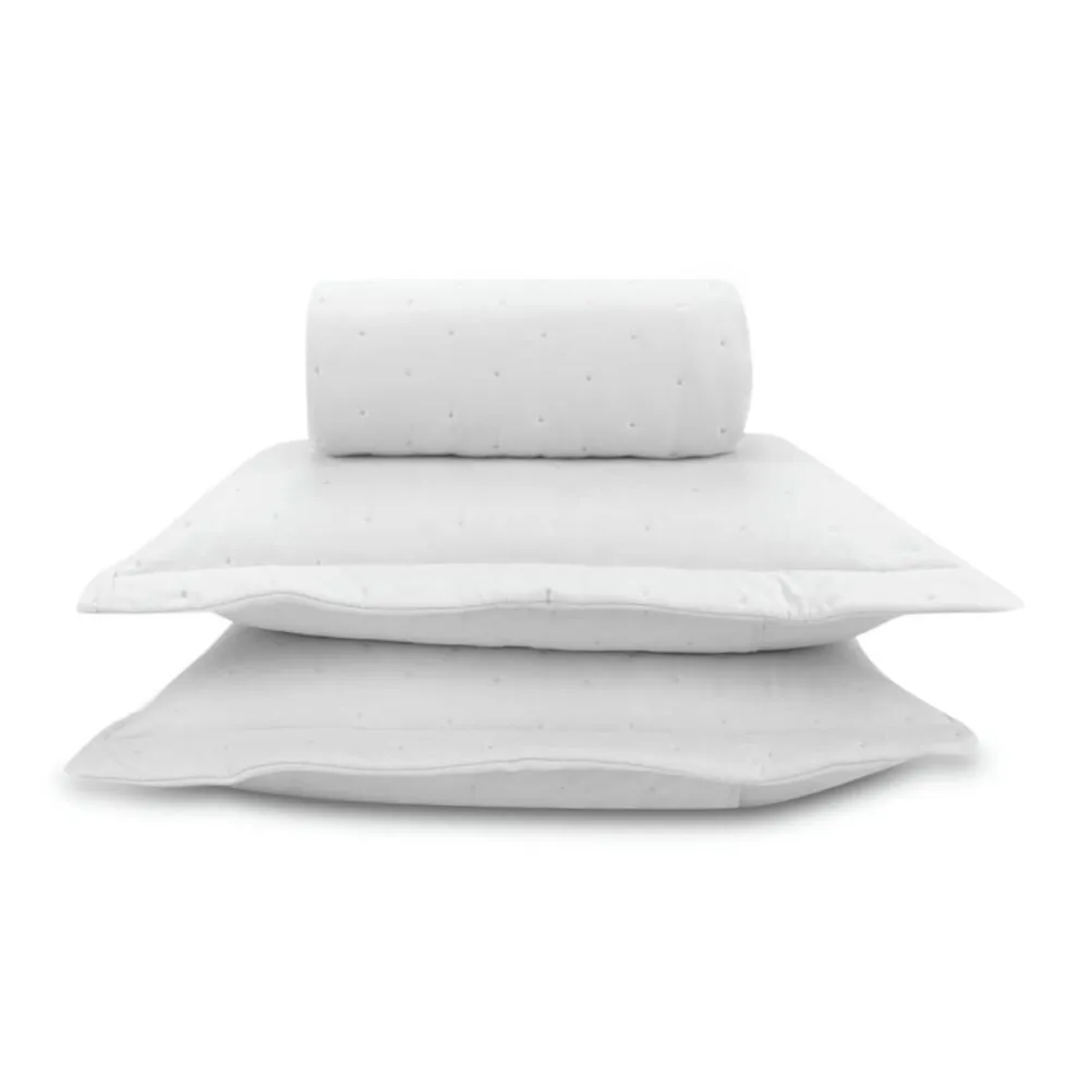 Kit Colcha Casal Requinte 3 Peças - Branco