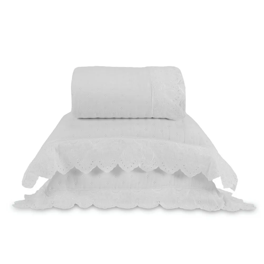 Kit Colcha Queen 3 Peças Imperial - White