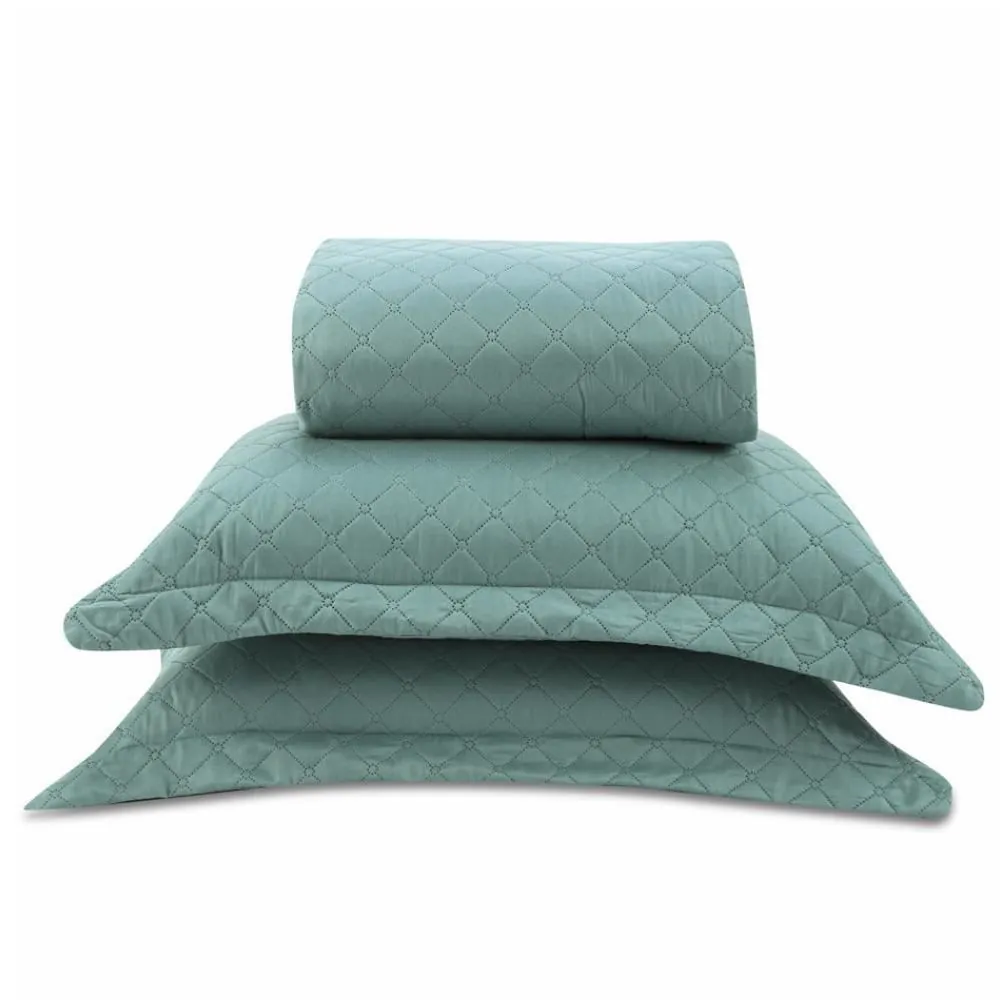 Kit Colcha Queen Versalhes/Napoli Lisa 3 pçs - Verde