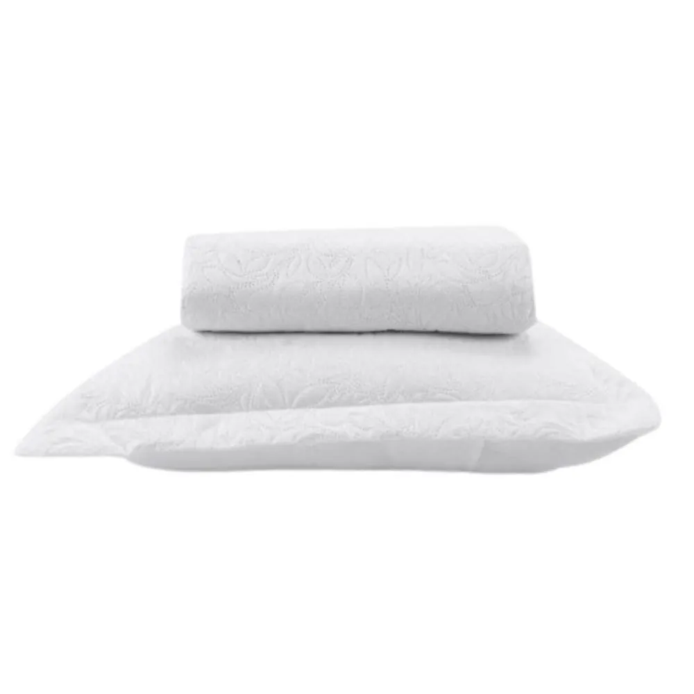Kit Colcha Solteiro Versalhes/Napoli Lisa Casa 2 Peças - Branco