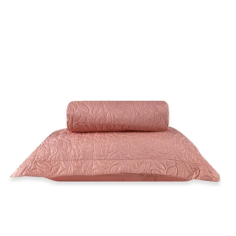Kit Colcha Solteiro Versalhes/Napoli Lisa Casa 2 Peças - Rosa