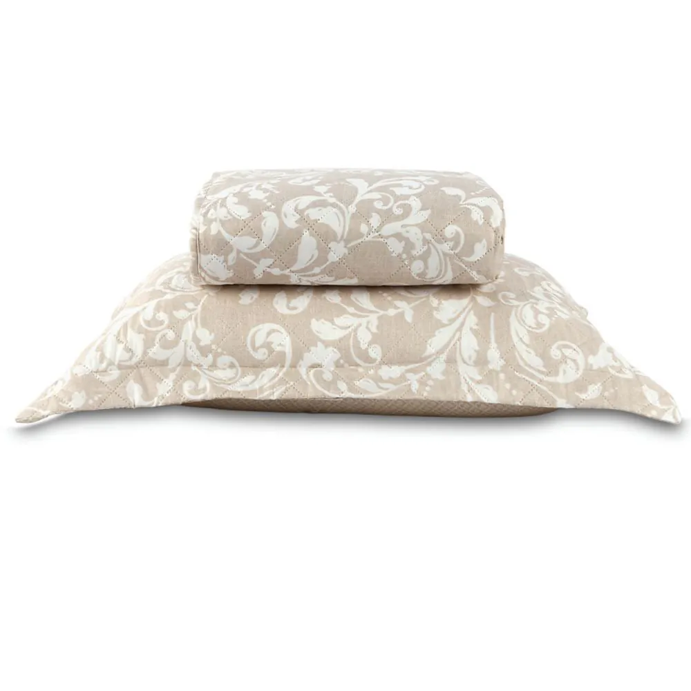 Kit Colcha Solteiro Estampada Versalhes/Napoli 2 Peças - Ornamental Bege