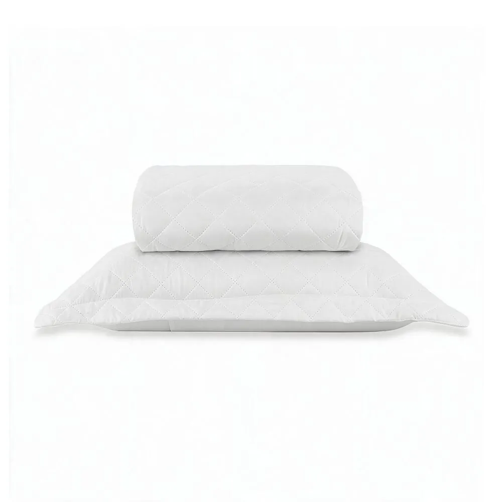 Kit Colcha Solteiro Versalhes/Napoli Lisa 2 pçs - Branco