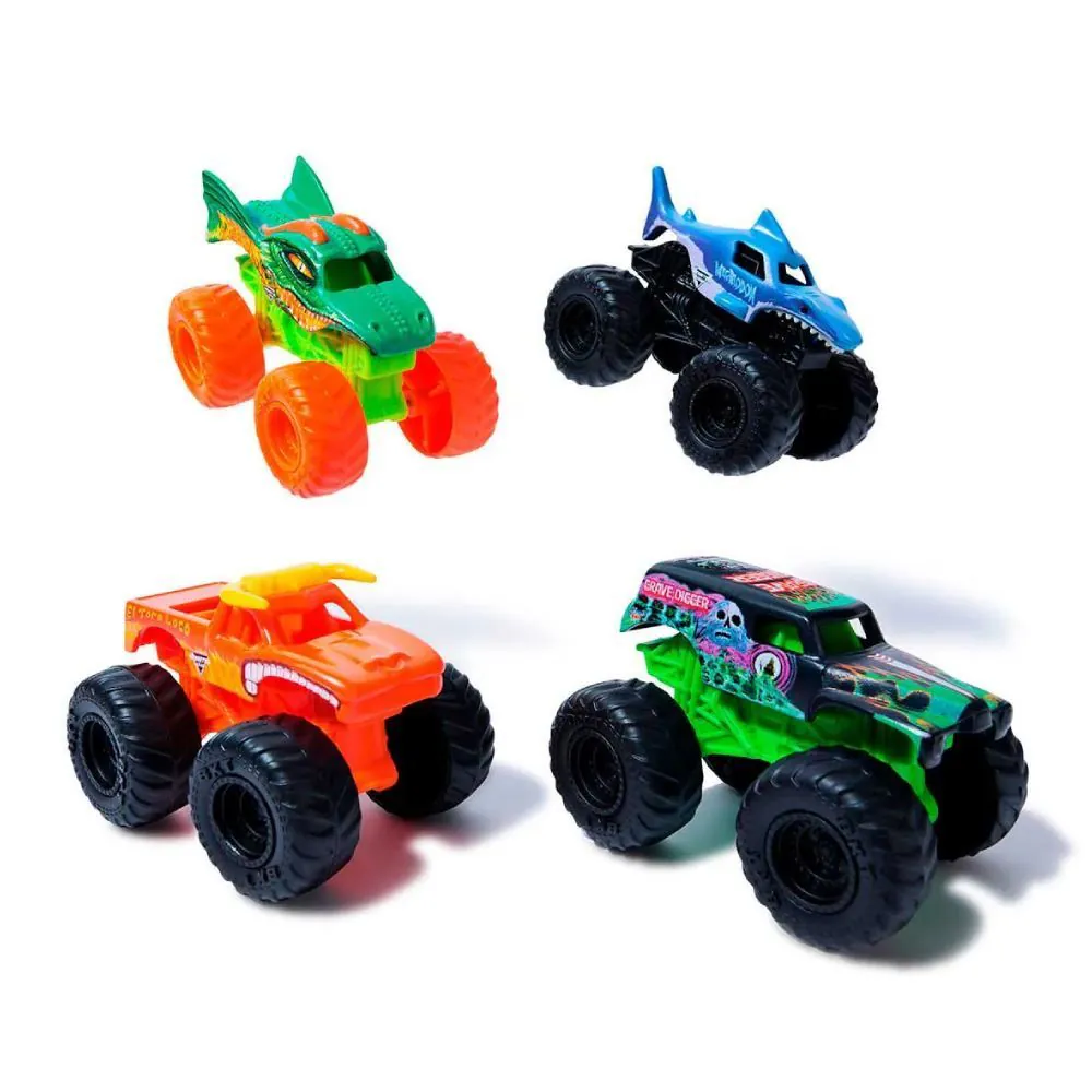Kit com 4 Carrinhos Monster Jam Sunny Brinquedos - 3344
