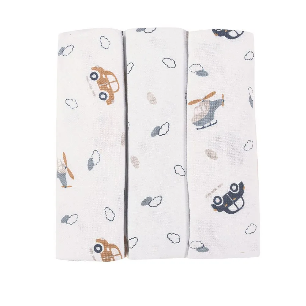 Kit Cueiro com 3 Peças 80X80 cm Baby - Carros