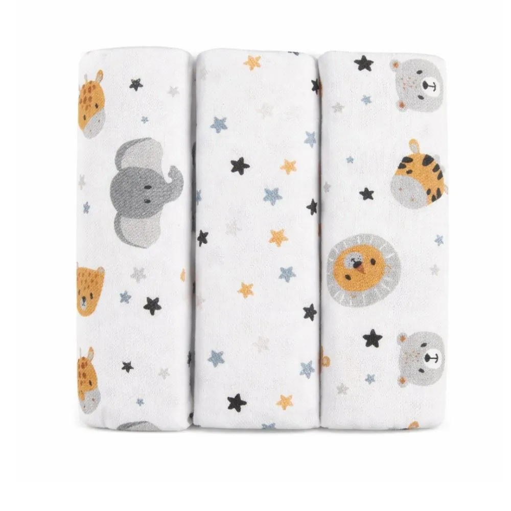 Kit Cueiro com 3 Peças 80X80 cm Baby - Safari