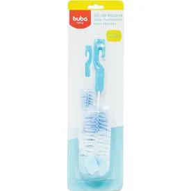 Kit de Escova para Mamadeira com Esponja Buba - Rosa