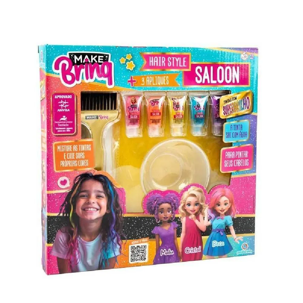 Kit de Maquiagem Hair Style Saloon Polibrinq - MK78