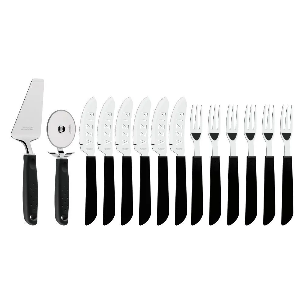 Kit de Pizza Tramontina 14 Peças - Aço Inox