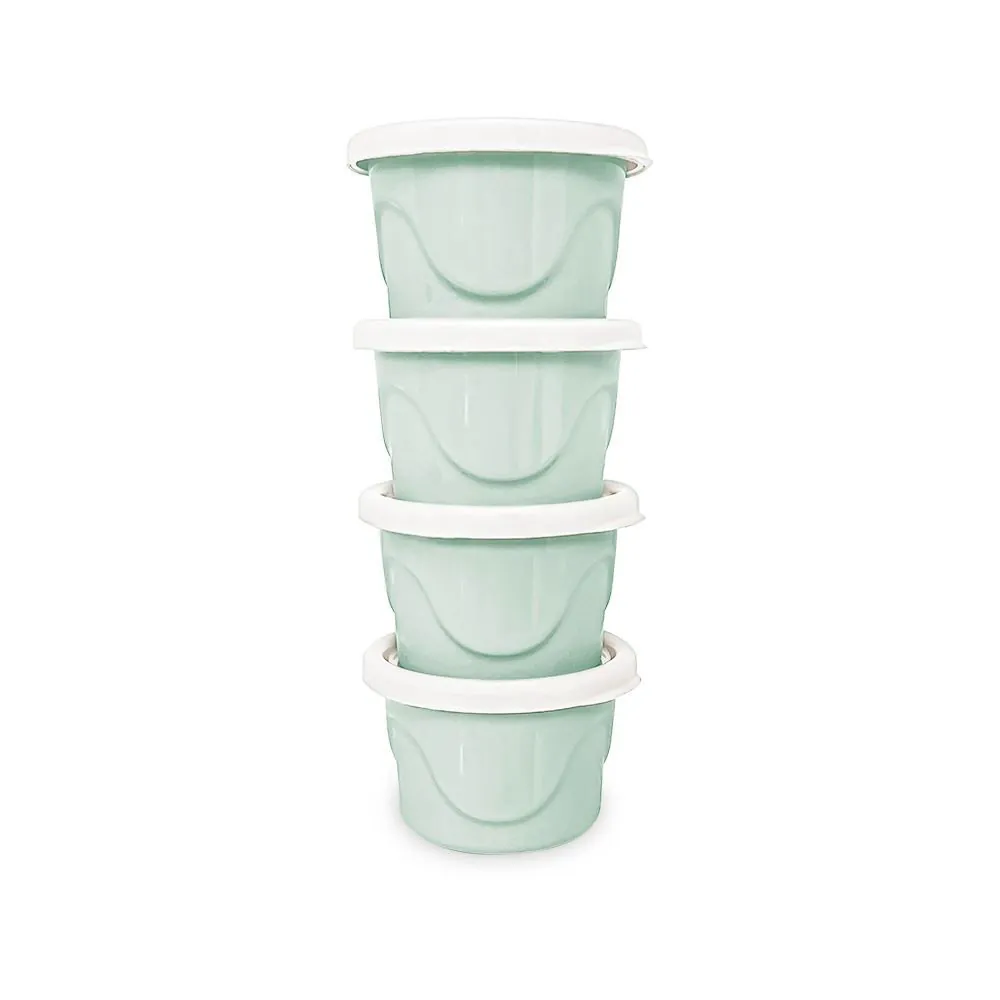 Kit de Potes Infantis 125Ml 4 Peças - Verde