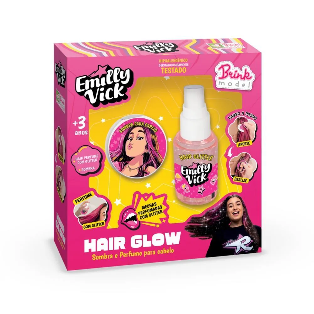 Kit Hair Glow Infantil Emilly Vick - Brink model