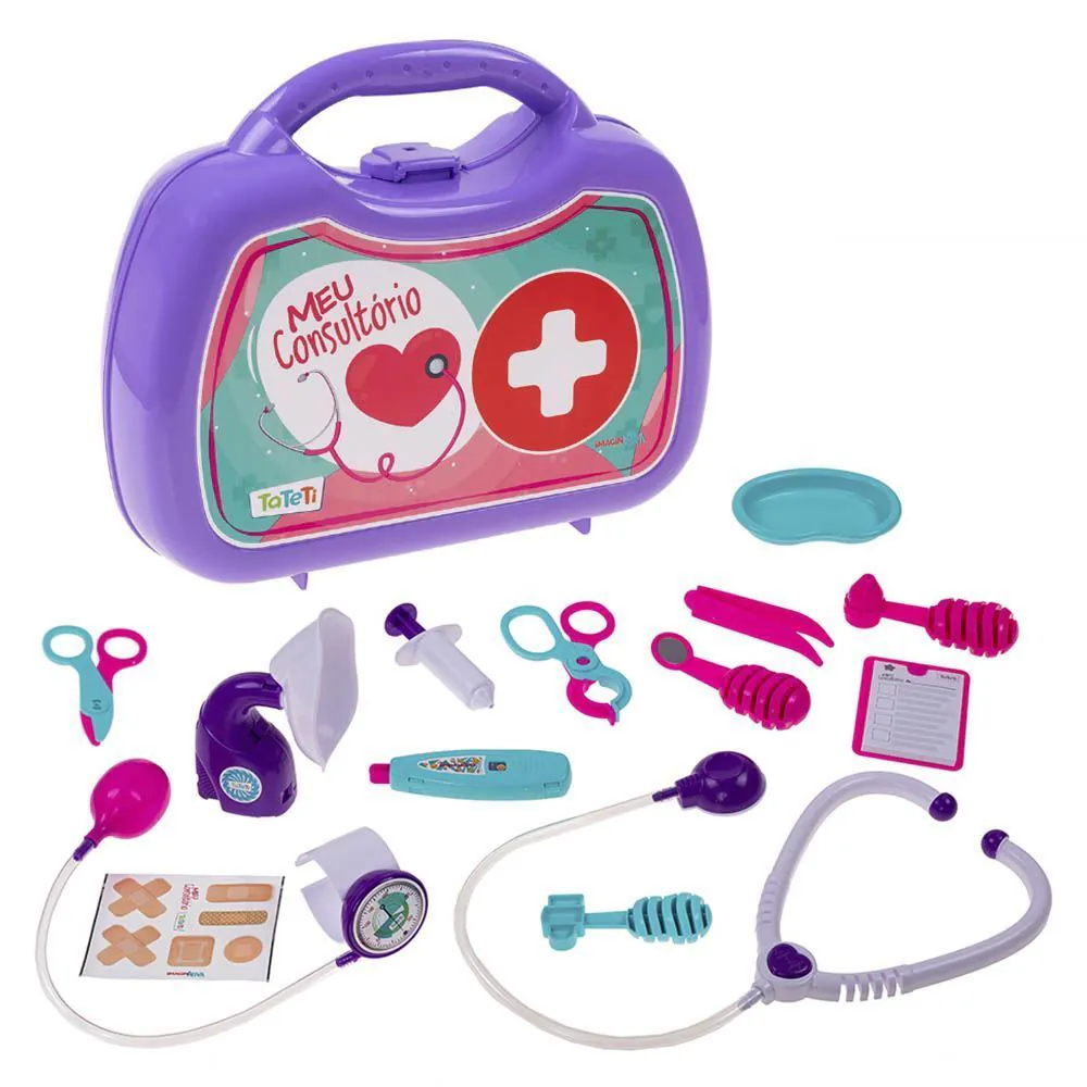 Kit Infantil Maleta com Acessórios Médico Tateti - 0221