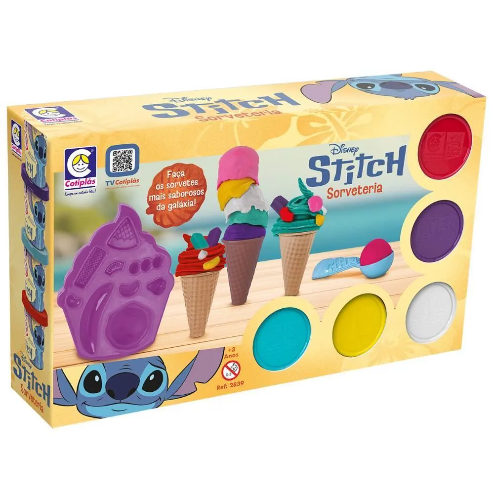 Kit Massinha Sorveteria Stitch Cotiplás - 2839