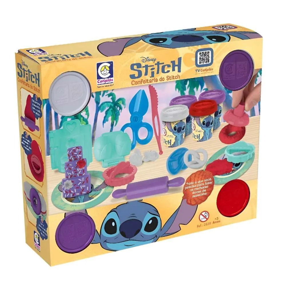 Kit Massinha Confeitaria do Stitch Cotiplás - 2838