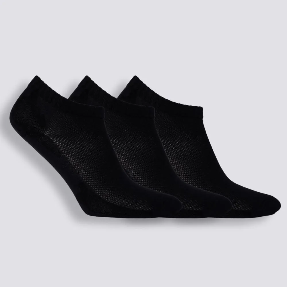 Kit Meia Masculina com 3 Pares Cano Curto Telada Risk - Preto 39/43