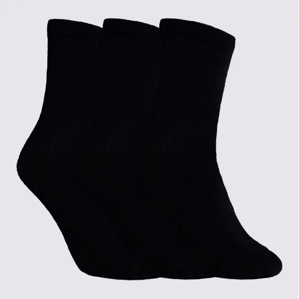 Kit Meia Masculina com 3 Pares Cano Longo Risk Pto/Pto/Pto