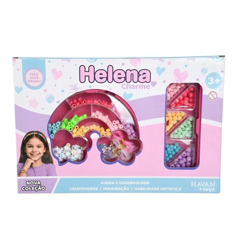 Kit Miçangas Arco-Íris Helena Toys - HBR0853
