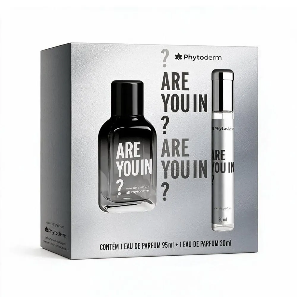 Kit Perfume 95Ml e Mini Perfume 30 ml Are You In Phytoderm