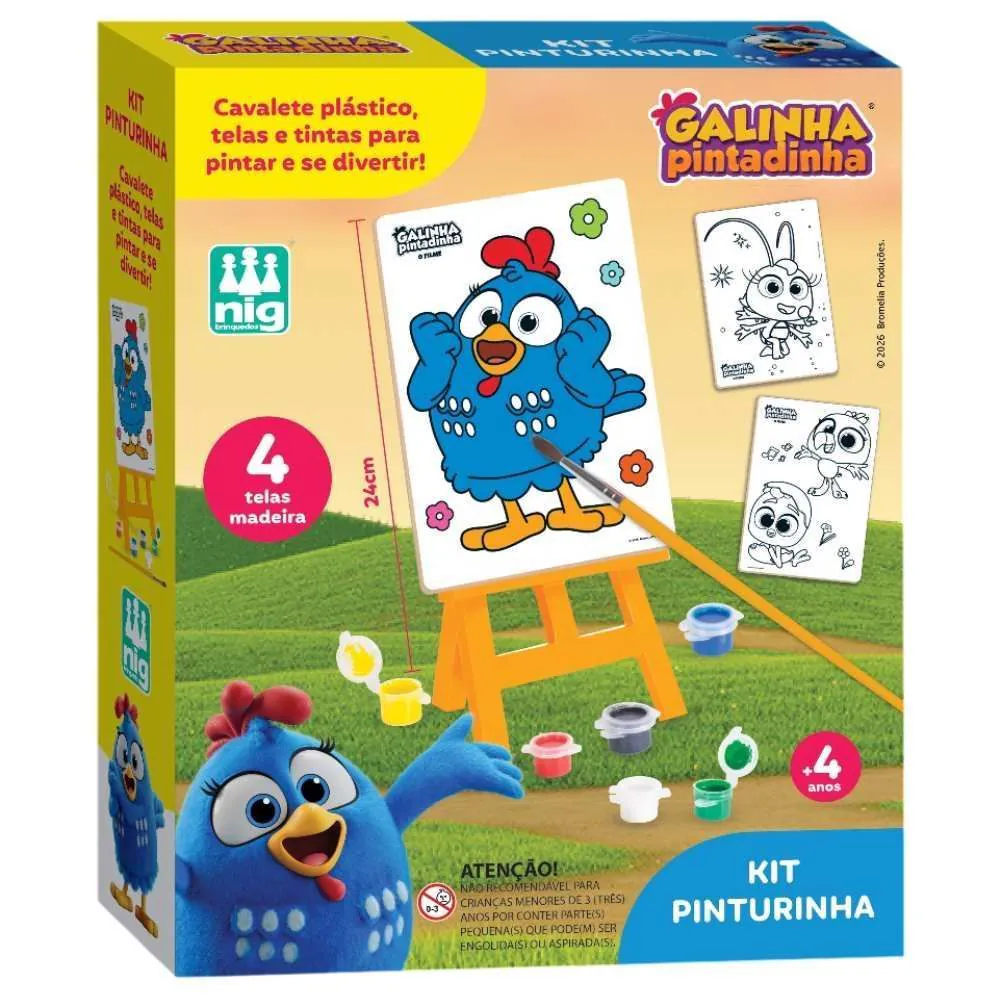 Kit Pintura Galinha Pintadinha Nig Brinquedos
