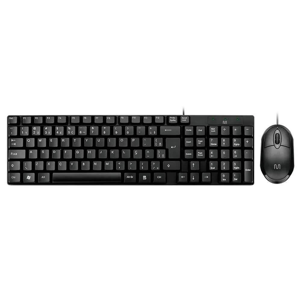 Kit Teclado e Mouse com Fio Multi Tc309 - Preto