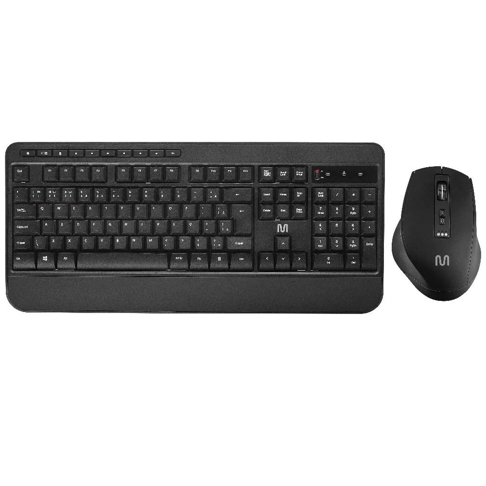 Kit Teclado e Mouse Multi Sem Fio Cs1200 - Preto
