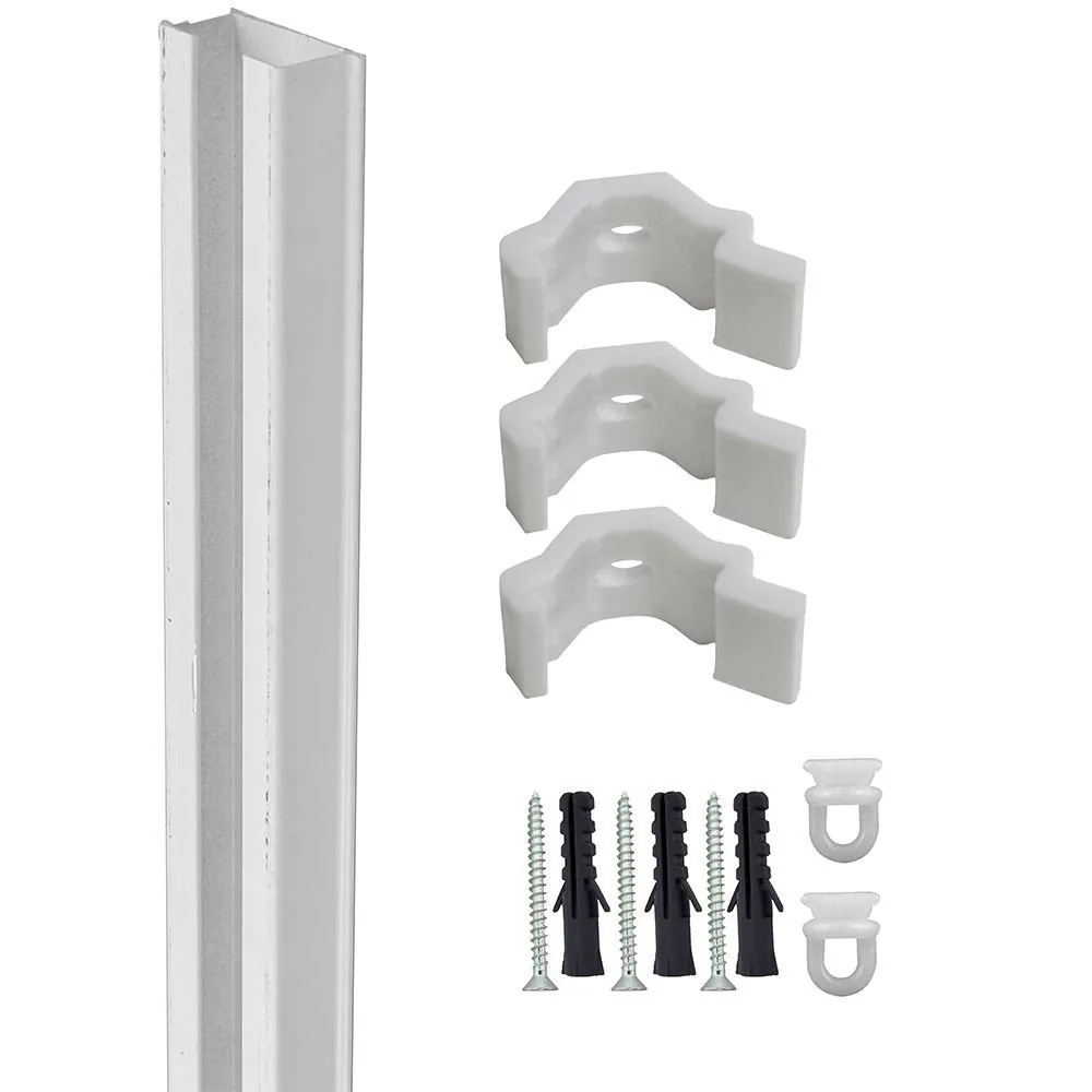 Kit Trilho Deslizante Simples 2,00 m - Branco