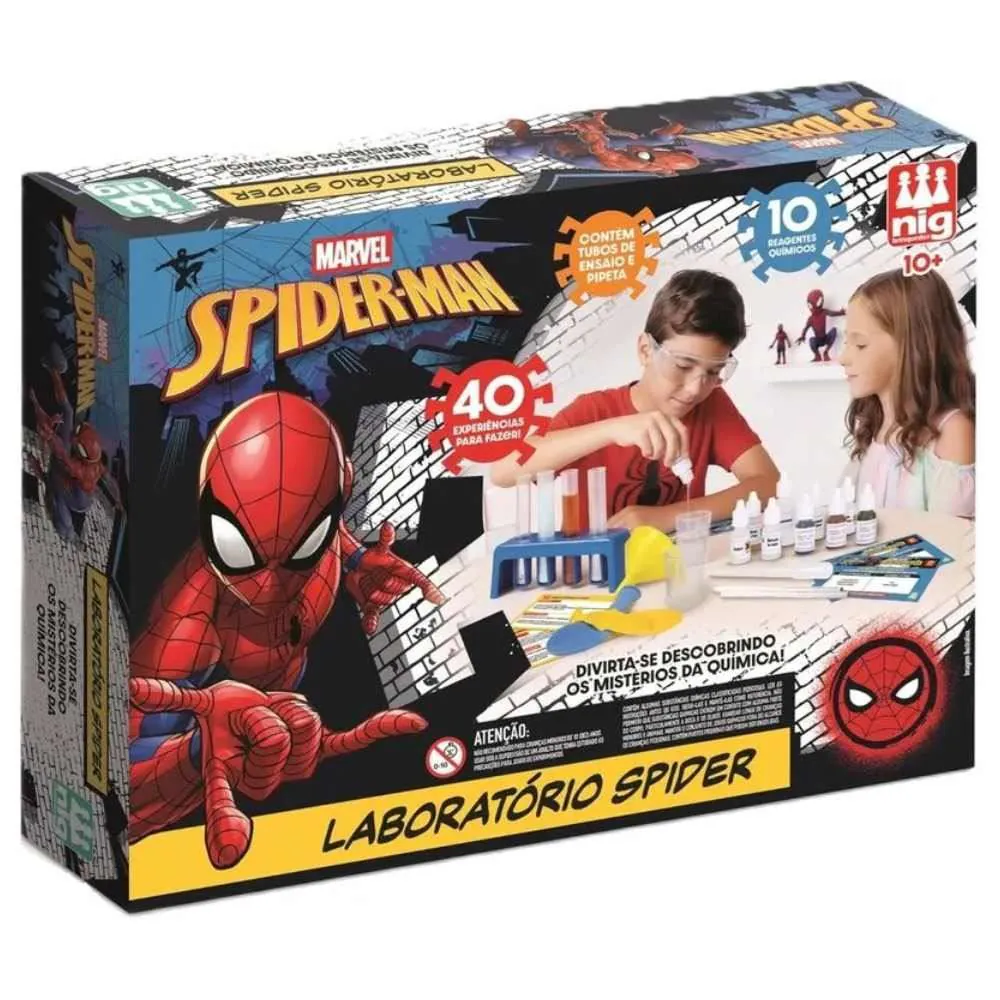 Laboratório Homem-Aranha Marvel Nig Brinquedos