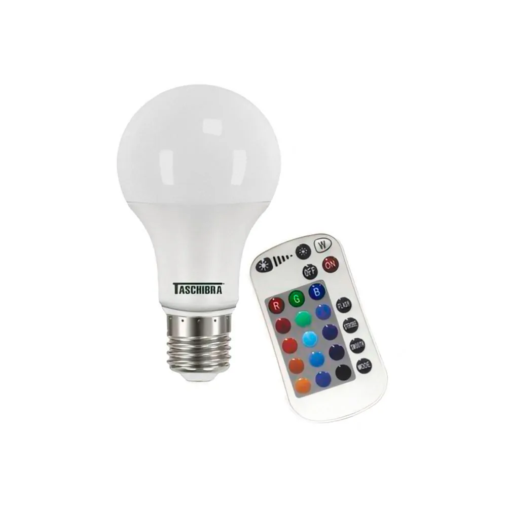 Lâmpada LED Tkl RGB Colorida 9W Taschibra - Bivolt