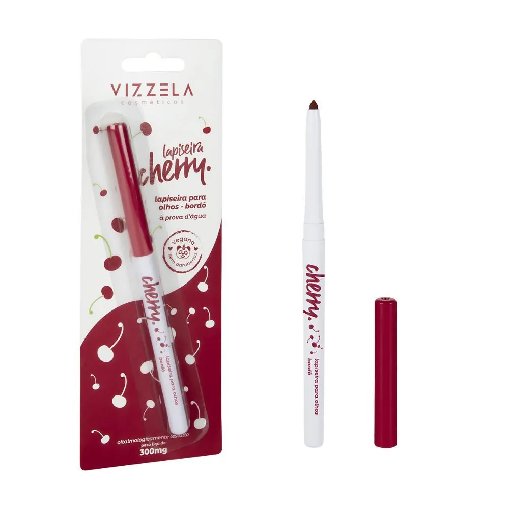Lapiseira para Olhos Cherry Vizzela Vegana 0,24G