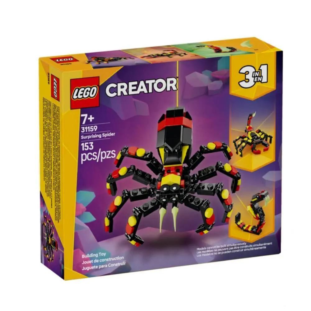 Lego Creator 3 em 1 Aranha Surpreendente - 31159