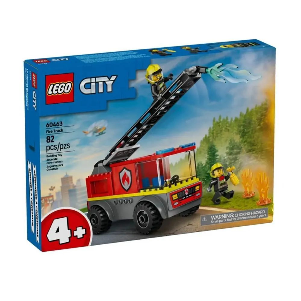 Lego City Caminhão Bombeiro Escada de Incêndio - 60463
