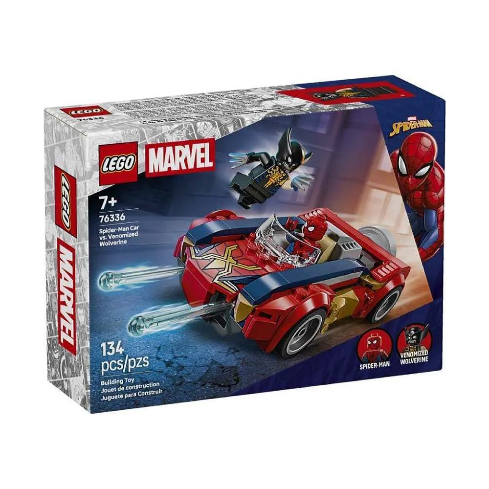 Lego Marvel Carro do Homem-Aranha X Wolverine Venom - 76336