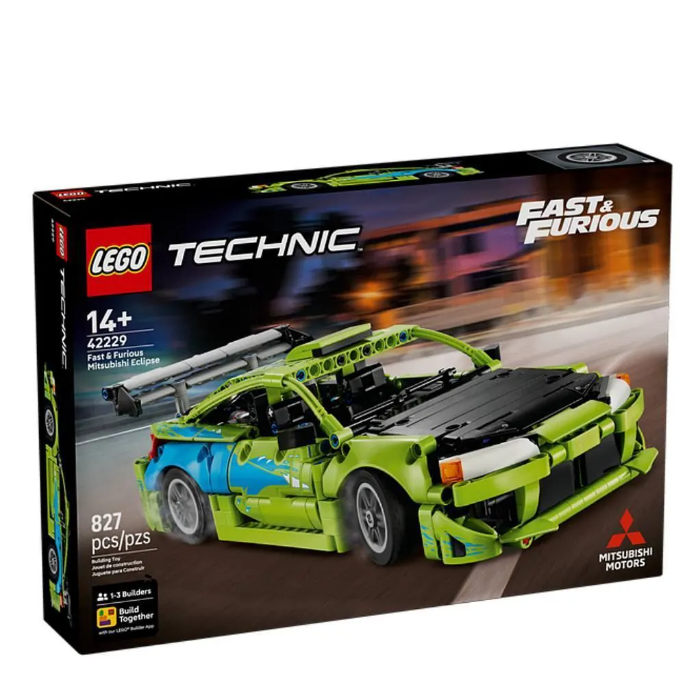 Lego Technic Carro Velozes e Furiosos Mitsubishi Eclipse - 827 peças
