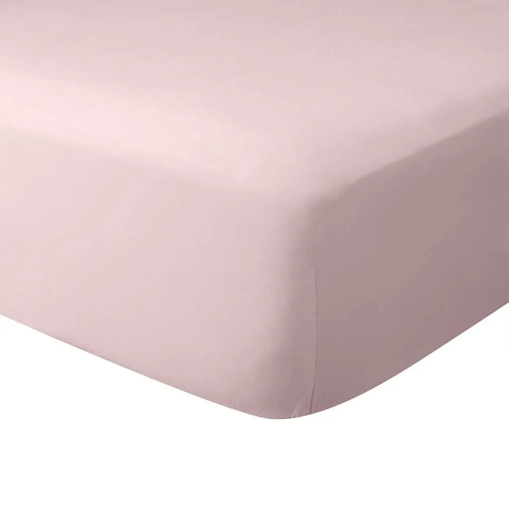 Lençol Avulso Queen com Elástico 1 Pç - Rosa Bebê