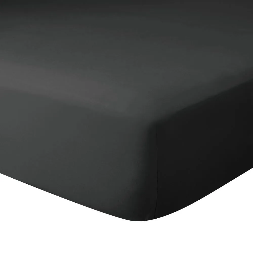 Lençol Avulso King Buona Fortuna - Preto Novo Liso