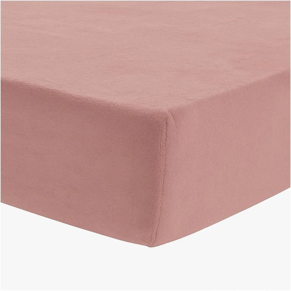 Lençol Avulso Queen com Elástico Plush - Rosa Poema