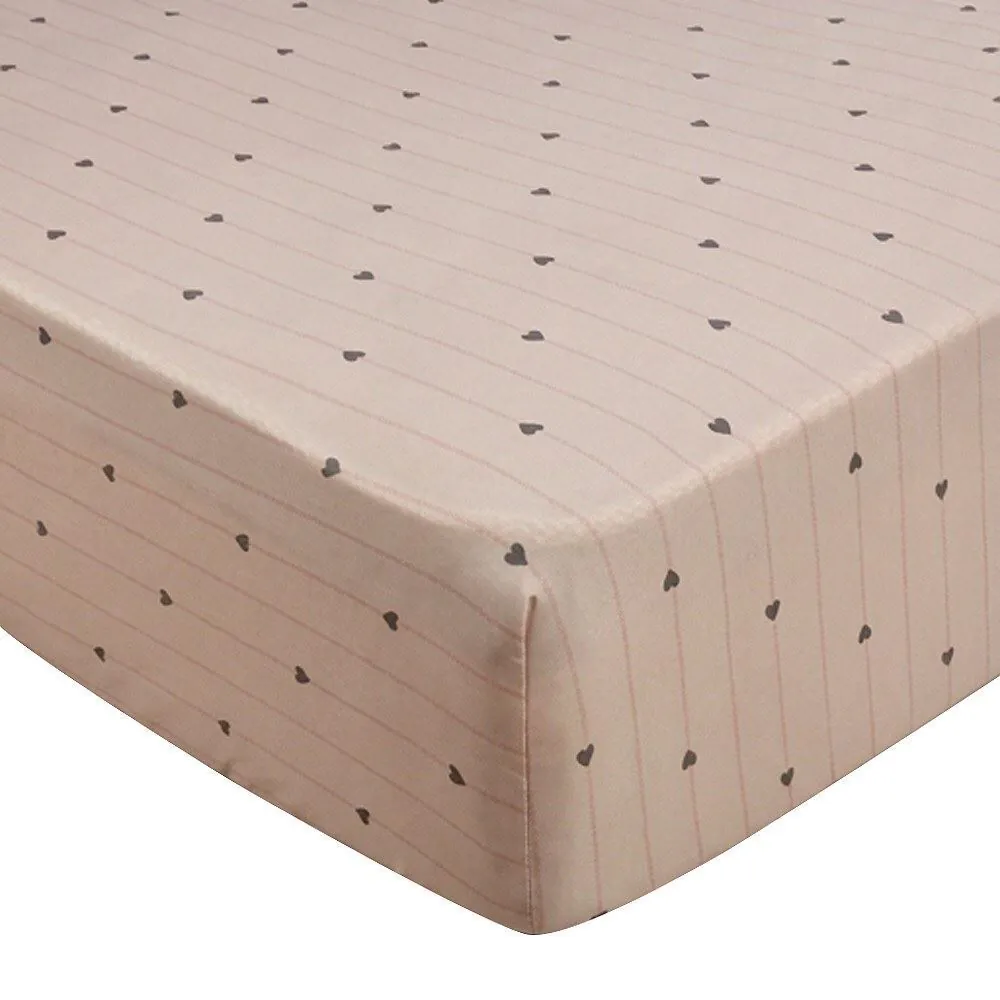 Lençol Avulso Solteiro Microfibra Kids 1 Pç - Laços Rosa