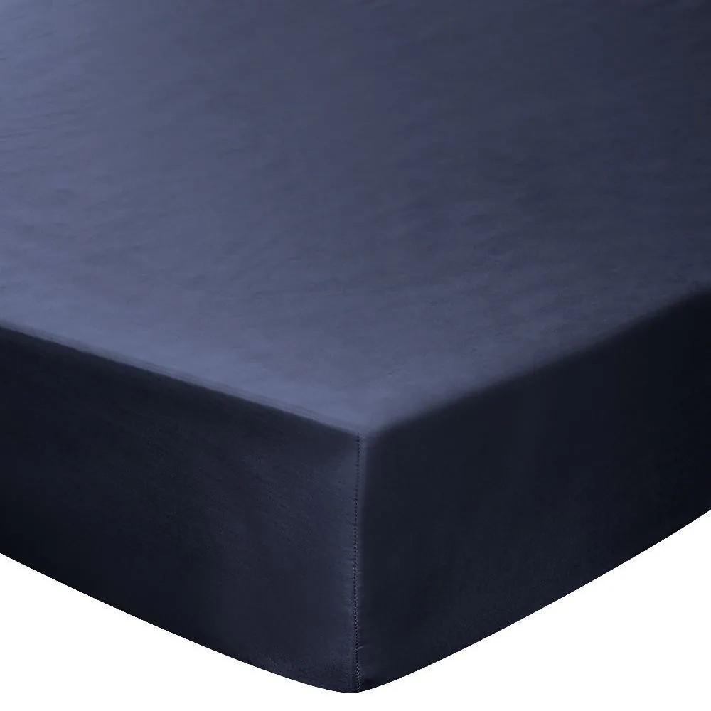 Lençol Avulso Solteiro Microfibra Liso - Azul Marinho