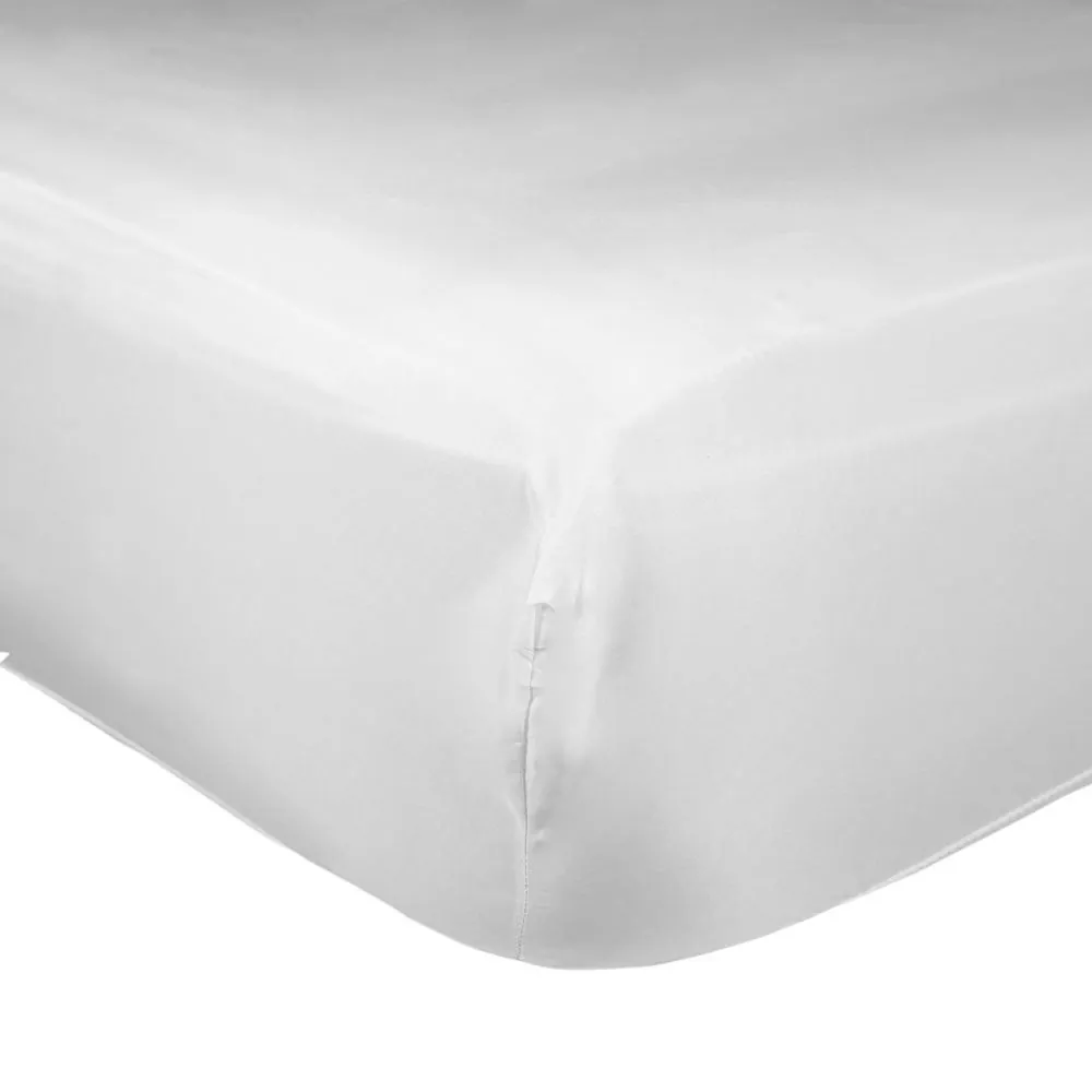 Lençol Queen com Elástico Avulso 150 Fios - Branco