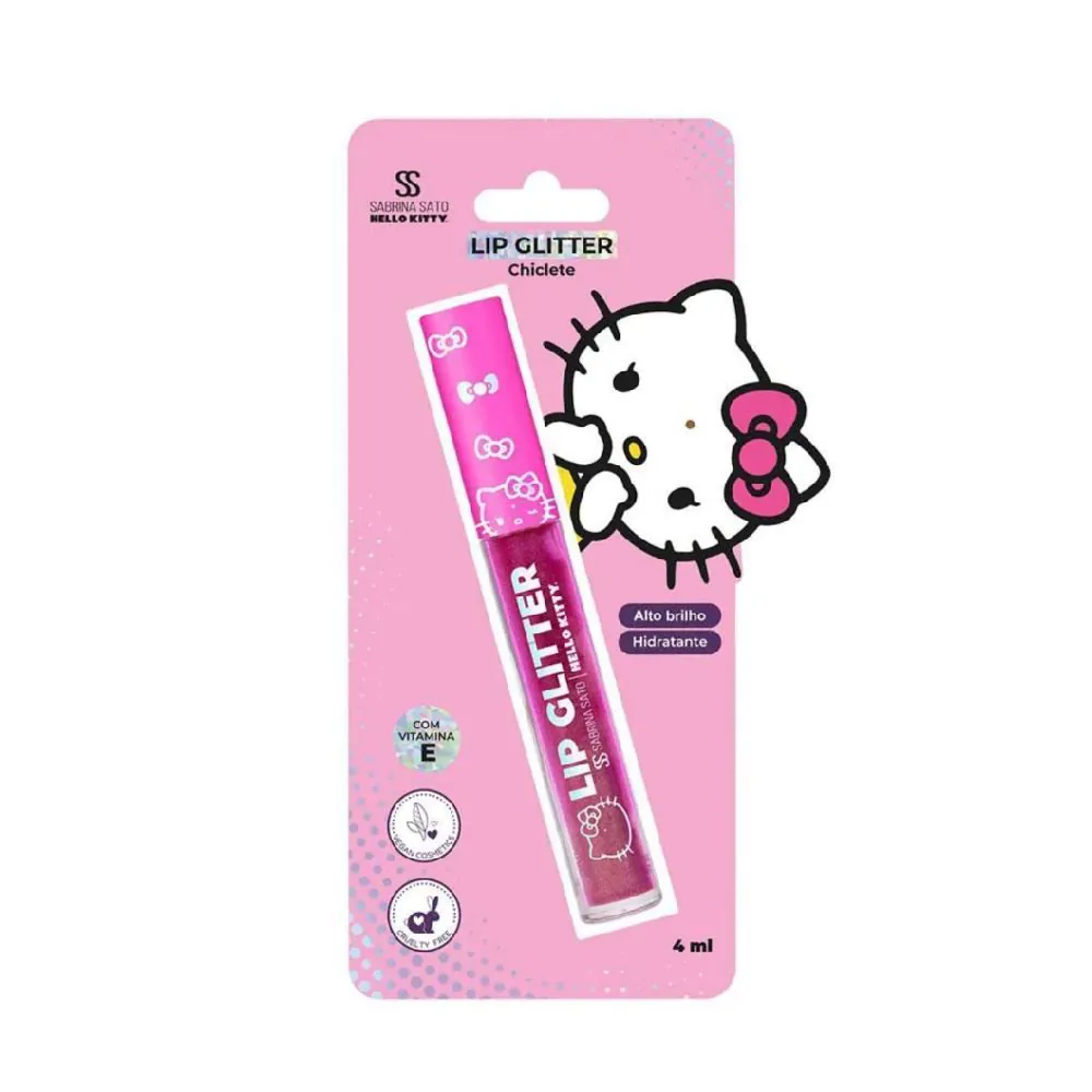 Lip Glitter Chiclete Hello Kitty Sabrina Sato - 4ml