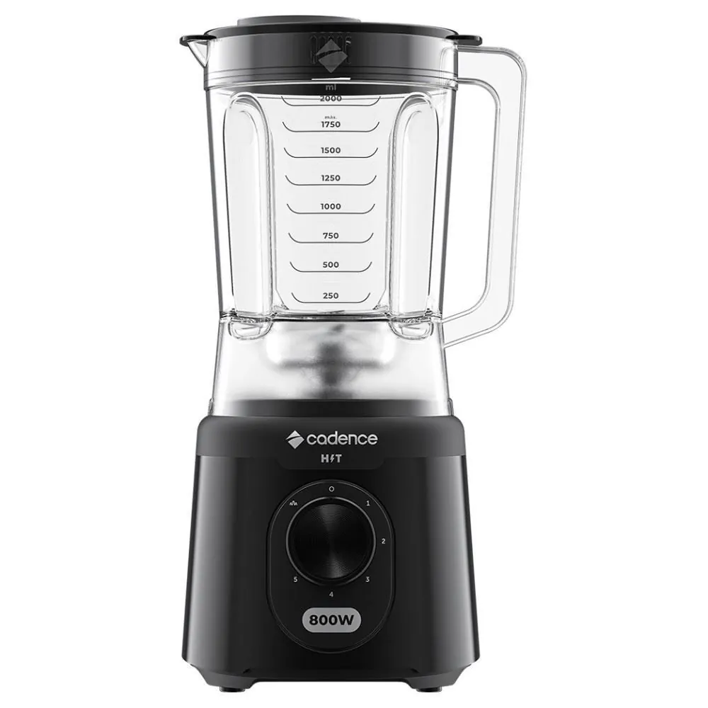 Liquidificador Cadence Hit LIQ200 800W 2,5 Litros Preto