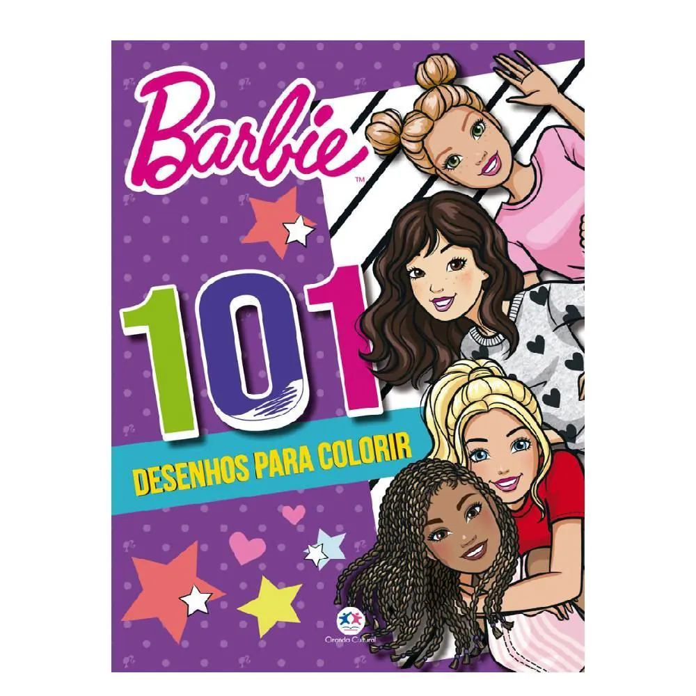 Livro 101 Desenhos Barbie Ciranda Cultural - para Colorir