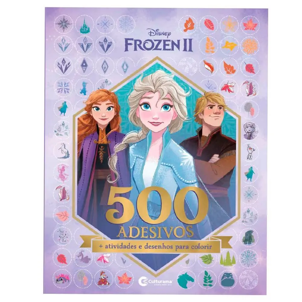 Livro 500 Adesivos Frozen 2 Volume 1 Culturama