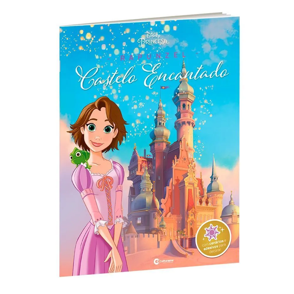 Livro Castelo Encantado Disney Rapunzel com Adesivos - Culturama